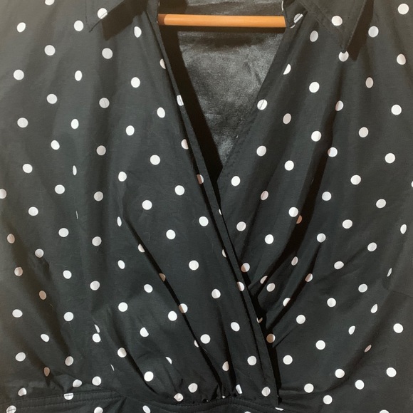 City Chic Retro Polka Dot Dress - Picture 4 of 5